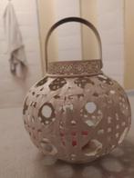 decoratie kaarsenhouder, Huis en Inrichting, Ophalen of Verzenden, Zo goed als nieuw, Metaal, Crème