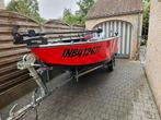 Rhyno V450 alluminium visboot, 60 pk Honda, Watersport en Boten, Vis- en Consoleboten, Ophalen, Zo goed als nieuw