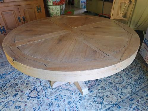 Eettafel (uniek stuk), Huis en Inrichting, Tafels | Salontafels, Zo goed als nieuw, Eikenhout, Ophalen