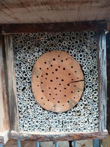 Bijenhotel / bijenschijf / insectenhotel (lariks) beschikbaar voor biedingen