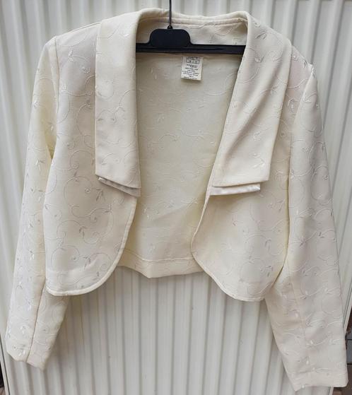 Boléro in gebroken wit maat 38, Kleding | Dames, Truien en Vesten, Gedragen, Maat 38/40 (M), Wit, Ophalen of Verzenden