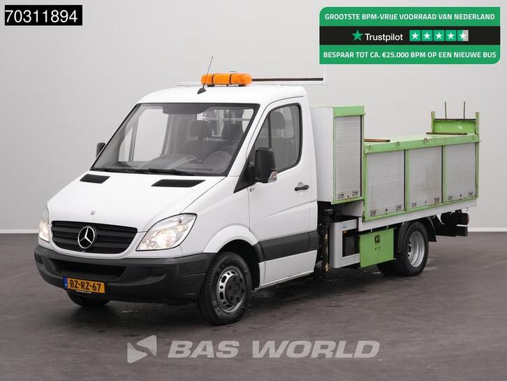Mercedes Sprinter 510 CDI Kraanwagen Dubbellucht HIAB 071T-2, Auto's, Bestelwagens en Lichte vracht, Bedrijf, Te koop, Achteruitrijcamera