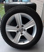 Set winterbanden VW AUDI met originele VW aluminium velgen, Auto-onderdelen, Ophalen, Gebruikt, 16 inch, Banden en Velgen