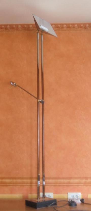 2 x vloerlampen - 2 modellen (1x sfeer+lees en 1x sfeerlamp, Enlèvement, Utilisé, Métal, 150 à 200 cm