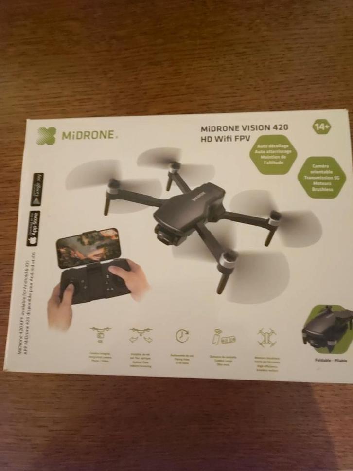Middrone Vision 420 HD WiFi FPV-drone, Audio, Tv en Foto, Drones, Gebruikt, Ophalen