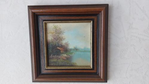 Olieverfschilderij landschap, Antiek en Kunst, Kunst | Schilderijen | Klassiek, Ophalen
