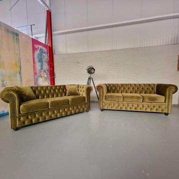 Brighton 3-Zits Classic Bank – Juke Olive 53 Stof beschikbaar voor biedingen