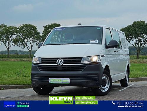 Volkswagen TRANSPORTER 2.0 TDI T6.1 DubbelCabine L2, Auto's, Bestelwagens en Lichte vracht, Bedrijf, ABS, Airconditioning, Cruise Control