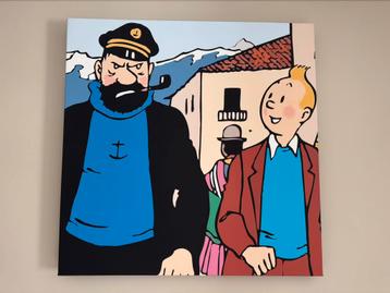 Kuifje Canvas 70x70cm (Made In Italy) beschikbaar voor biedingen