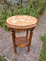 consoletafel in Lodewijk XVI-stijl met een marmeren blad, Ophalen