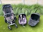 Buggy (Quinny) + wiegje en maxi cosi, Kinderen en Baby's, Kinderwagens en Combinaties, Ophalen, Gebruikt, Verstelbare duwstang