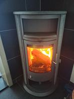 Houtkachel hoekmodel met gezandstraalde Natstone., Ophalen, Gebruikt, Houtkachel, Vrijstaand