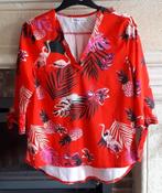 Blouse - rood print - maat L - J&S Millenium, Kleding | Dames, Verzenden, Maat 42/44 (L), J&S Millenium, Zo goed als nieuw