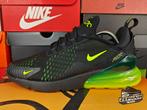 Nike Air Max 270 'Black/Volt' EU44,5 2018, Kleding | Heren, Schoenen, Zwart, Nike, Ophalen of Verzenden, Sneakers