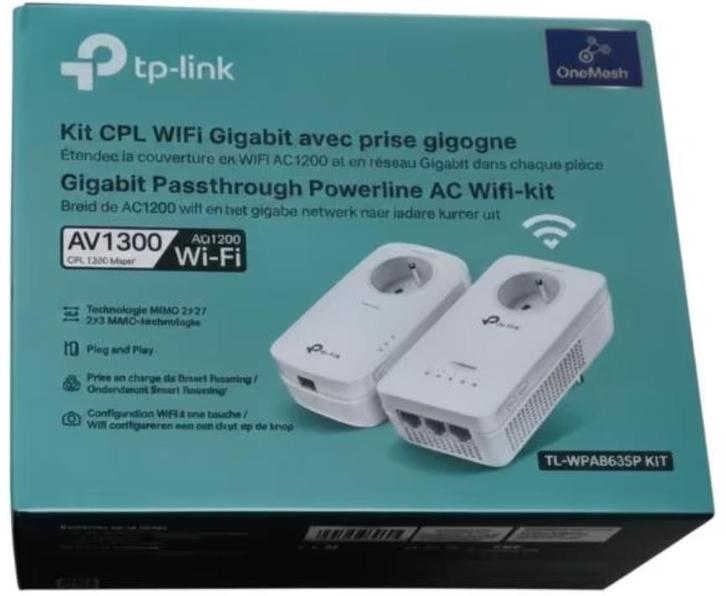 Wifi powerline TP-Link TL-WPA8635P (OneMesh), Informatique & Logiciels, Adaptateurs powerline, Comme neuf, Enlèvement ou Envoi