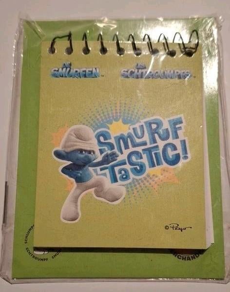 De Smurfen Notitieboekje DéliChoc Peyo NIEUW 2013, Verzamelen, Overige Verzamelen, Verzenden