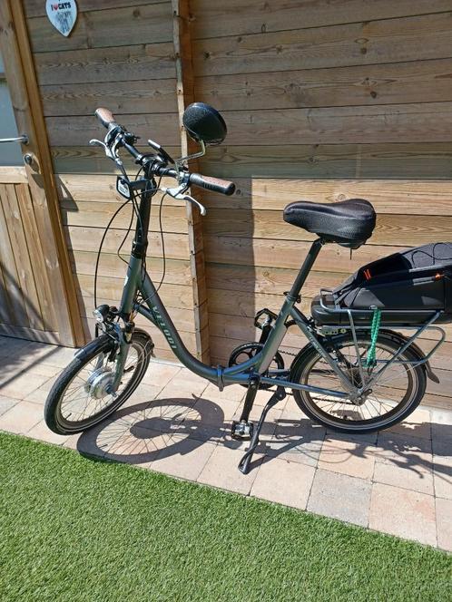 Elektrische plooifietsen, Fietsen en Brommers, Fietsen | Vouwfietsen, Zo goed als nieuw, 20 inch of meer, Totaal opvouwbaar, Versnellingen