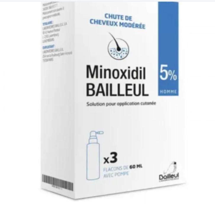 minoxidil 5% Bailleul, Sport en Fitness, Gezondheidsproducten en Wellness, Nieuw, Overige typen, Ophalen of Verzenden