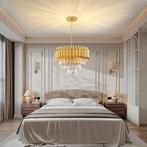 Moderne kroonluchter met kristallen lamp GRATIS LEVERING, Huis en Inrichting, Lampen | Plafondlampen, Verzenden, Nieuw, MODERN