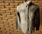 -20 -chemise jeans homme t.M grise - H&M -, Grijs, Ophalen of Verzenden, Halswijdte 39/40 (M), Zo goed als nieuw