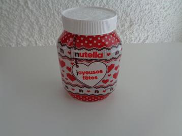 Grand pot "NUTELLA" vide. Collection, Joyeuse fêtes