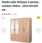 GARDE ROBE 4 portes acheter en août 2024  150€  Sur mettet, Maison & Meubles, Enlèvement ou Envoi, Comme neuf