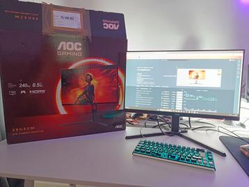AOC 25G3ZM/BK Zwart, Gaming, Enlèvement ou Envoi, Aoc, Moins de 1 ms