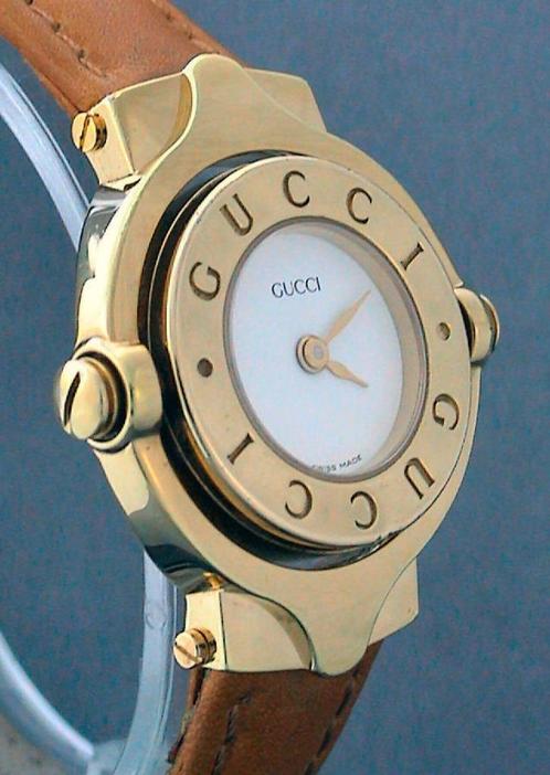 GUCCI Twirl Dames Horloge 18K Verguld, Omkeerbaar, Zeldzaam, Bijoux, Sacs & Beauté, Montres | Femmes, Utilisé, Montre-bracelet