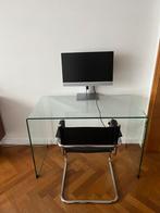 Bureau / Console in gehard glas, Ophalen, Zo goed als nieuw, Bureau