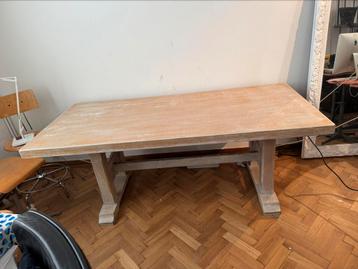 Grande table en bois L200B90, Enlèvement, Comme neuf