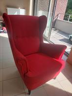 Strandmon Ikea rode zetel, Huis en Inrichting, Ophalen, Gebruikt