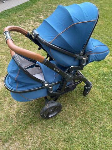 Complete buggy Egg stroller 2 kindjes, Enlèvement, Utilisé, Couverture pieds