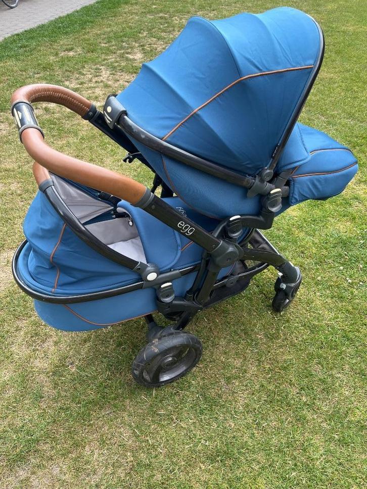 Complete buggy Egg stroller 2 kindjes, Kinderen en Baby's, Buggy's, Gebruikt, Duomodel, Regenhoes, Voetenzak, Ophalen