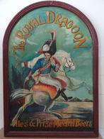 Vintage houten pubbord bier reclamebord The Royal Dragoon, Verzamelen, Biermerken, Overige merken, Reclamebord, Plaat of Schild