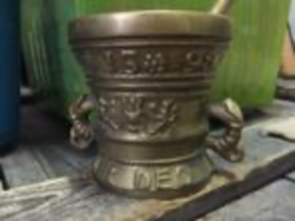 Mortier bronze, Enlèvement, Bronze