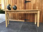 oude landelijke sidetable, Huis en Inrichting, Tafels | Sidetables, Ophalen, 100 tot 150 cm, Teakhout, Nieuw