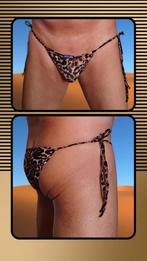 Bikini slip knoopbaar tijgerprint, Kleding | Heren, Slip, Blue, Ophalen of Verzenden, Overige kleuren