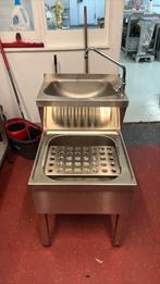 Handenwasser/ uitgietbak inox 50cm breed 70 cm diep, Ophalen
