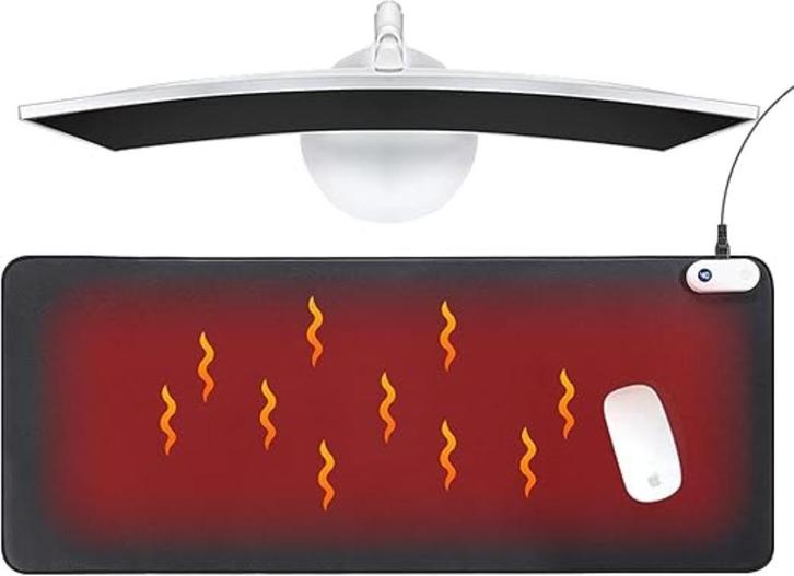 Verwarmde Muismat | Bureauonderlegger | Nieuw, Computers en Software, Muismatten, Nieuw, Verzenden