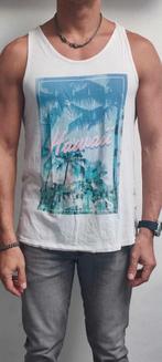 tank top wit hawai, Gedragen, Ophalen of Verzenden, Wit