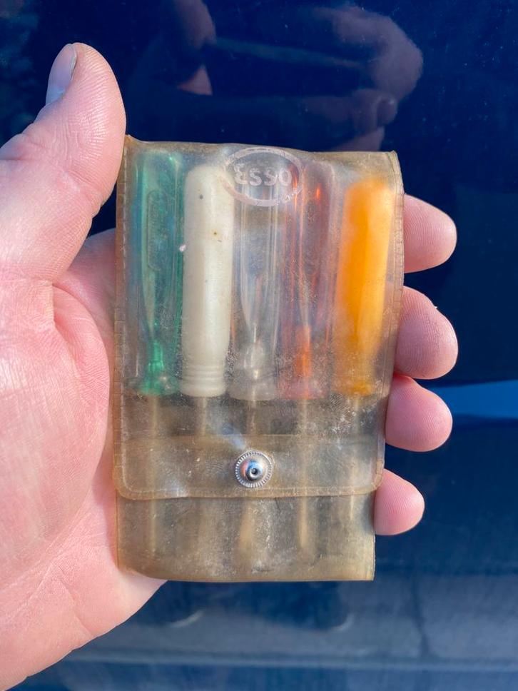 Vintage kit tournevis Esso, Collections, Marques automobiles, Motos & Formules 1, Enlèvement ou Envoi