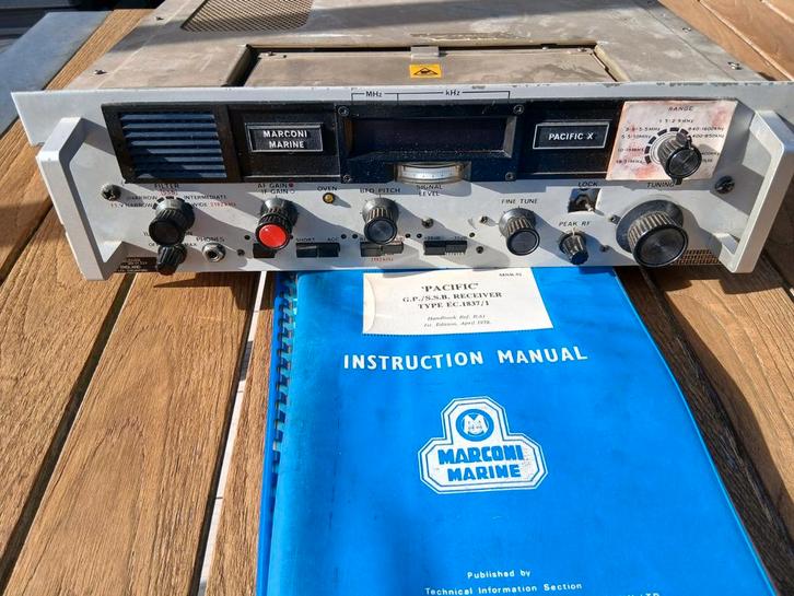 scheepsontvanger Marconi Pacific X, Telecommunicatie, Zenders en Ontvangers, Niet werkend, Ontvanger, Ophalen