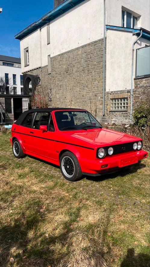 Sportline Golf 1 Cabriolet, Auto's, Volkswagen, Particulier, Golf, Benzine, Cabriolet, 3 deurs, Handgeschakeld, Rood, Zwart, Ophalen