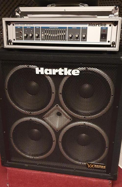 Hartke HA2500 + VX410 baskabinet. Complete basversterker!, Muziek en Instrumenten, Versterkers | Bas en Gitaar, Zo goed als nieuw