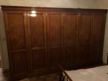Kleerkast Kerselaar, 200 cm ou plus, Avec espace de penderie, Cerisier, Comme neuf