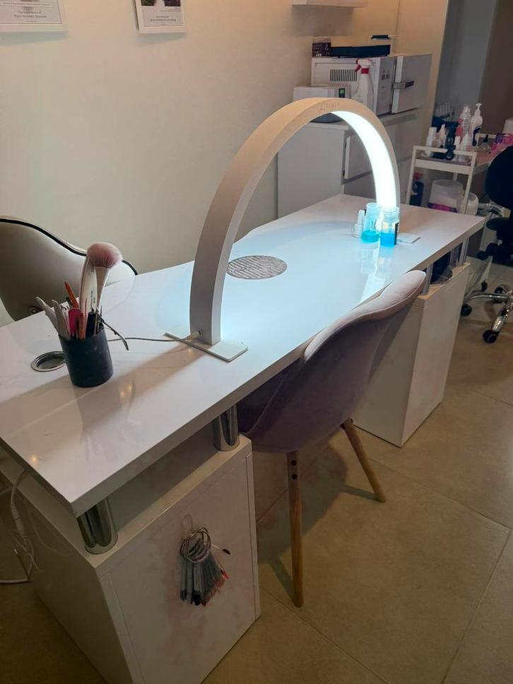 Manicuretafel incl stofafzuiging, Handtassen en Accessoires, Beautycases, Ophalen