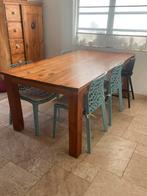 Table à manger en chêne massif — 200 x 100 cm, Maison & Meubles, Tables | Tables à manger, 100 à 150 cm, Enlèvement, Utilisé, Chêne