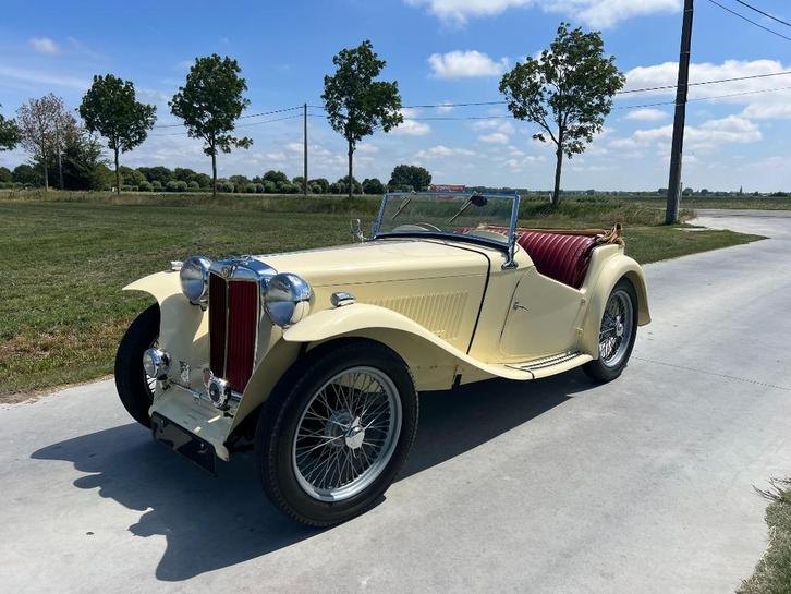 MG TC 1949, Auto's, MG, Bedrijf, Overige modellen, Lederen bekleding, Benzine, Cabriolet, 2 deurs, Handgeschakeld, Overige kleuren