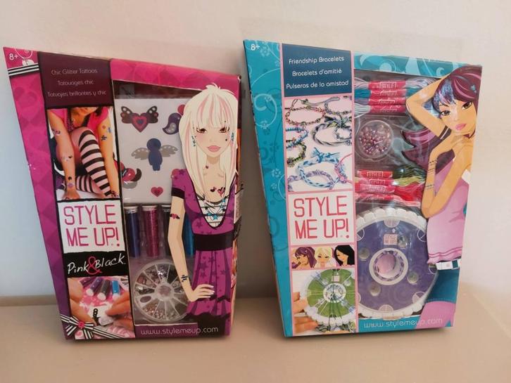 STYLE ME UP tatoeages, vriendschapsbandjes, sketchbook etc, Kinderen en Baby's, Speelgoed | Educatief en Creatief, Nieuw, Knutselen