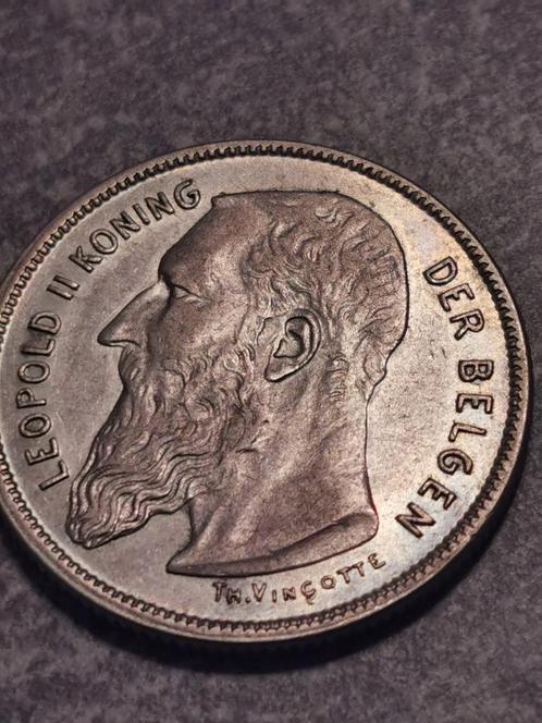 Belgie, 2 Frank 1909,UNC, mooi munt zilver.., Postzegels en Munten, Munten | België, Losse munt, Zilver, Zilver, Ophalen of Verzenden